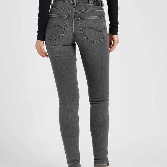 Lee - Scarlett High Waisted Jeans, Shark Grey, US 29/31 - Picture 2 of 6